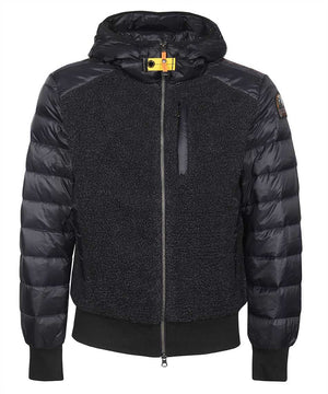 Hooded bomber-style down jacket-0